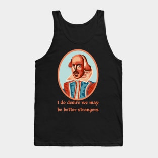 William Shakespeare Portrait and Quote Tank Top